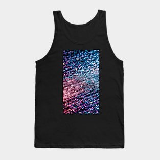 Pink lines glittery pattern glitter Tank Top